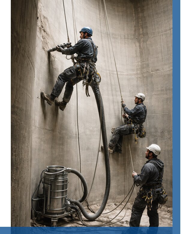 Зачистка силосов в Кинешме от 4548 р. Договор и смета ВЫСОТНИК-Кнш