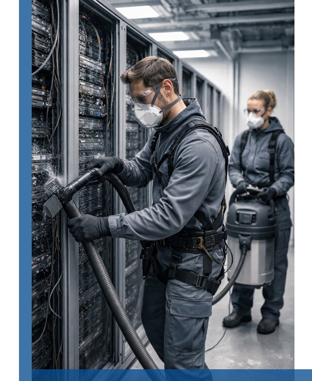 Обеспыливание серверной комнаты в Кинешме, профессиональная очистка