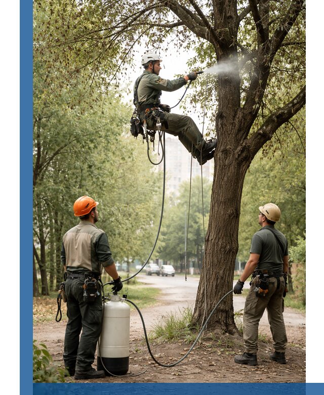 Обработка деревьев от вредителей в Кинешме профессиональная защита