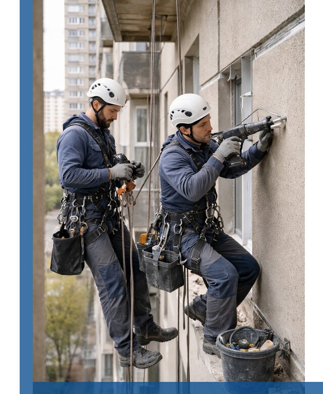 Промышленные альпинисты высотные работы и монтаж в Кинешме